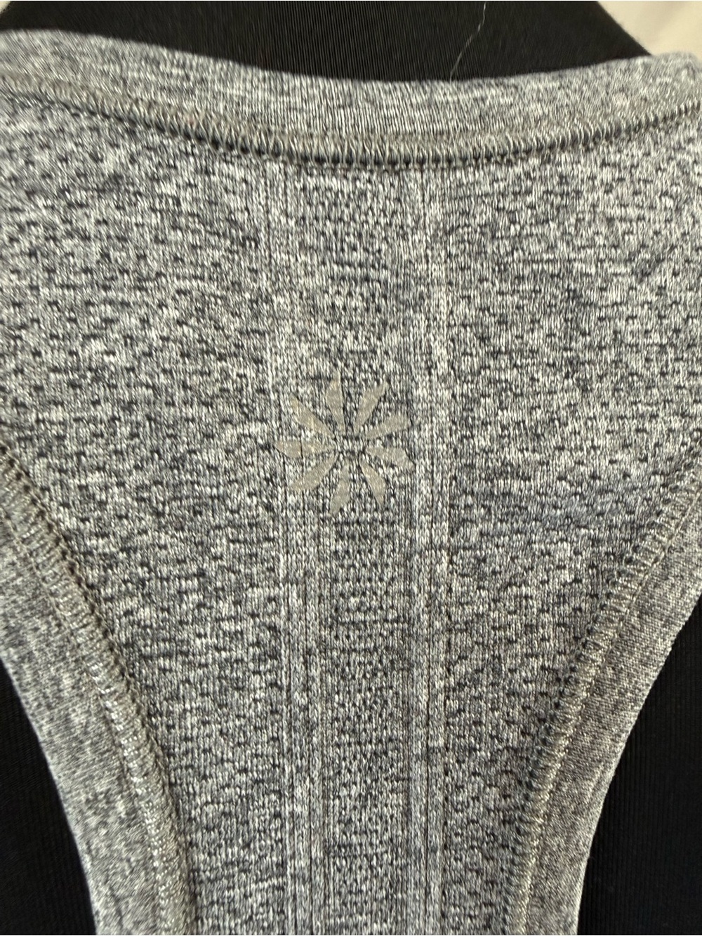 Athleta Fastest Track Seamless Ruched Racerback Tank Gray - Size Large - Picture 5 of 5
